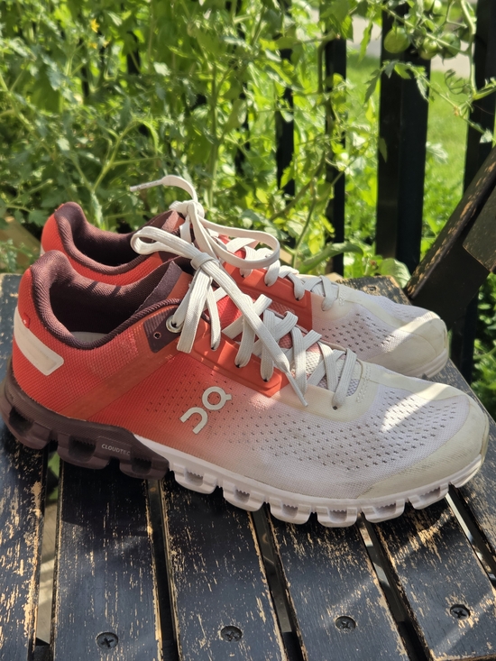 On Running Shoes - On Running Women's Maroon & Coral Running Shoe